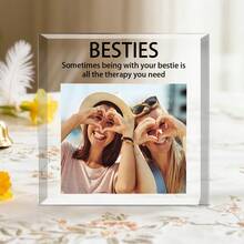 1件定制亚克力照片展示架，3D立体纪念桌面摆件，节日工艺装饰，家居办公装饰，感谢礼品，无需电源，适用于派对和活动，个性化装饰，节日礼物，圣诞礼物，圣诞节，感恩节，周年纪念日，生日 - 彩色 - 查看 22