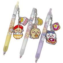 1套/1件 新款卡通日系卡通人物吊坠中性笔 可爱学生高颜值吊坠 按压签名笔，可爱漂亮，送朋友的礼物，制造惊喜，美观实惠，新年礼物，情人节礼物，复活节礼物（随机款式） - 彩色 - 查看 6
