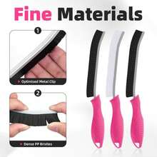 FOOGWEE Hard Bristle Crevice Cleaning Brush - Cleaning Tools For Household Use, Multifunctional Gap Cleaning Supplies For Kitchen, Bathroom, Toilet, Window, Vehicle, Faucets, Grout, Home (Black) - ColorG - 查看 4