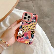 Funda de Teléfono con Graffiti Divertido Compatible con  17 16e 16 15 14 13 12 11 Mini Pro Max Air X XR XSMAX 8 7 Plus, Cubierta Trasera Mate a Prueba de Golpes, Uso Diario, Funda Protectora a Prueba de Golpes, Diseño de Graffiti, Carcasa Ligera, Moldeo por Inyección, Usuario Casual, Usuario de - Colores mixtos - Ver 7