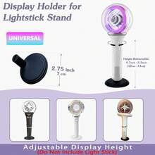 K-Pop应援棒支架 - 应援棒收纳架，可调节应援棒支撑架，适用于K-Pop粉丝的通用应援棒，可用于收藏展示和整理，也适用于派对游戏、圣诞节等场合（不含应援棒）。