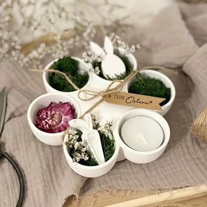 6-Cavity Round Silicone Mold For DIY Crafts, Suitable For Egg Storage, Plaster, Cement, Candle Making, Handmade Gifts And Desktop Decor