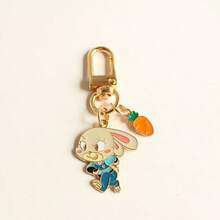 Cartoon Judy Nick Keychain, USB Flash Drive, Anti-Lost Zipper Pulls, Collectible Toy, Small Gift, Backpack Pendant - Multicolor - View 7
