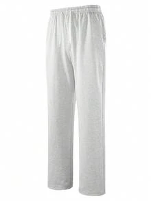 Women's Outdoor Casual Pants, High Street Fashion Sports Straight Breathable Sweatpants, Suitable For All Seasons - Light Grey - View 5