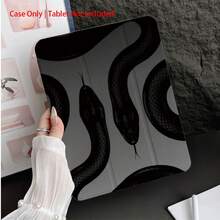 黑色蛇纹保护套 - 甜美可爱风格爱好者的理想之选，带笔槽，兼容 iPad 10.9/10.2/Air 第五代/Pro 11/第十代/9.7/Air 2/iPad（第七代）/iPad（第八代）/iPad Air 4/5/iPad Pro 11/iPad 第十代 10.9 英寸（2022 年款）智能保护套/iPad Air 13（M3 2025 年款）/iPad Air 11（M3 2025 年款）/iPad Air 11（A16 2025 年款），具备自动睡眠/唤醒功能 - 彩色 - 查看 5