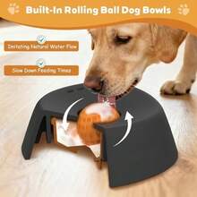 1pc Dog Licking Ball Slow Feeder, Licking Ball Liquid Food Dispenser For Cats & Dogs, Anti-Slip Feeding Mat, Interactive Licking Toy, Easy To Clean Pet Supplies - 180ML - View 5