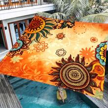 1 pieza Tela de sombrilla digital 2D con estampado, disponible en 5 estilos diferentes, con características como diseño de estampado impreso, a prueba de viento, desmontable, ligero, sombra parcial, a prueba de polvo - Multicolor - Ver 37