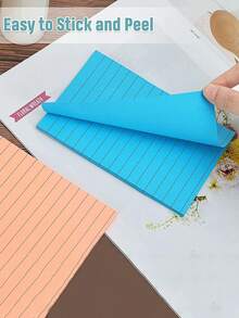 A5 Purple Lined Notepad, 30 Sheets Tear-Off Memo Pad