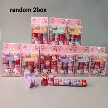 Sanrio 1 Set Of 12+1 Hello Kitty Stickers, Mini Paper Tapes For DIY Scrapbooking, Cute Girly Style, 1 Box (12 Rolls) With Cutter, 1 Set Of Random Tape Sealing Stickers, Friend Sticker Gift Set - Multicolor - View 9