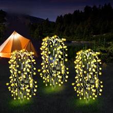 TendenciaLuces De Navidad De Fuegos Artificiales Solar 100 Luces LedCalidad premium - Amarillo - Ver 4