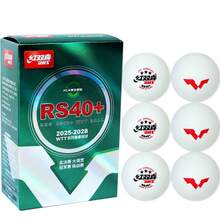 6/10pcs Red Double Happiness WTT Certified Ping Pong Balls RS40 + Competition Balls, Suitable For Professional Tournaments And Training