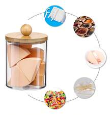 TendenciaOrganizador De Baño De Bambú Con 4 Bastoncillos De Algodón Combo NubeCalidad premium - 1 - Ver 5