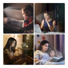 Tendencia2luz Led Con Clip De 360opara Leer Libros Recargables En Mod NegroCalidad premium - 1 - Ver 10