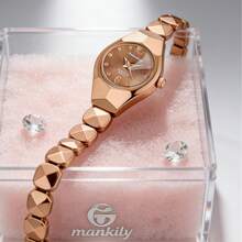 1pc Women's Watch, Exquisite Fashion Dial Quartz Watch, Elegant Luxury Fashion Bracelet Watch Jewelry Clasp, Suitable For Daily Wear, Anniversary Gift, Birthday Gift, Halloween Gift, Etc. - Coffee Brown - View 7