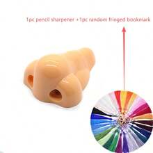2026 Best-Selling 1pc/3pcs Innovative Nose-Shaped Pencil Sharpener (With Tassel Bookmark) - A Unique And Fun Pencil Sharpener, Manual Double-Hole Pencil Sharpener, Essential School Supplies, Must-Have For Back To School Season - Multicolor - View 15