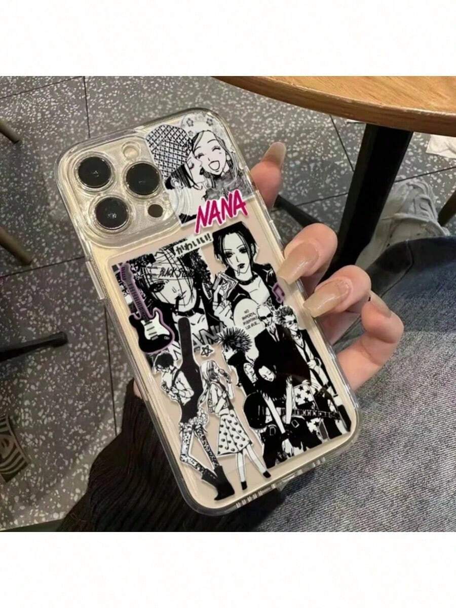 Japanese Anime Cool Girl Oosaki Nana Soft Clear Case Protection For 15 14 13 12 11 Pro Max XS XR 7 8 Plus X SE Coque, Cover Compatible With  17 Pro Case,  17 Pro Max Case,  17 Case,  16 Pro Case - 2 - 查看 1