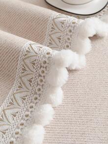 1pc Comfortable Chenille Sofa Cushion Cover, All Season Sofa Seat Protector, Modern Minimalist Anti-Slip Washable Sofa Slipcover, Beige Soft & Fade-Resistant, Pet-Friendly Couch Cover Fits L-Shaped Sofa And 1/2/3/4 Seater - Beige - View 10