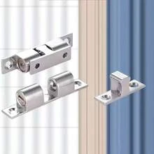 5个装重型金属柜门闭门器，带触摸和遥控功能 - 金属镀层表面，抗风力强，可调节闭门器和门挡，金属结构，适用于橱柜、抽屉、家具 - 提升家居安全性和美观性，时尚金属饰面 - 彩色 - 查看 4