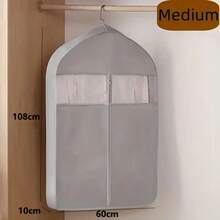 [3D Dust Cover] Polyester 3D Garment Dust Cover, Hanging Transparent Dust Bag With Zipper Closure Organizer, Suitable For Dresses, Suits, Jackets Wardrobe Storage Bag, For Wardrobe Organization - Multicolor - View 10