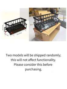 1pc High-Efficiency Draining Kitchen Sponge Holder, Dual Function As Soap Dish, Stainless Steel Material More Durable, Tilted Design To Avoid Water Accumulation, Separate Towel Rack Effectively Prevents Mildew, Kitchen Storage Rack - Multicolor - View 12