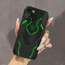 Estuche para teléfono con espejo con diseño de circuito futurista compatible con  17,  16 Pro Max,  15 Pro Max,  13 y  12 Hecho de TPU duradero que ofrece una protección robusta contra golpes y caídas Es perfecto para entusiastas de la tecnología y un regalo elegante para cumpleaños, días festivos o cualquier ocasión especial - Negro - Ver 2