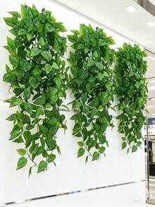 1株人造吊兰，户外人造植物，逼真吊兰，仿真常春藤吊兰，抗紫外线塑料植物，情人节礼物，季节性家居装饰