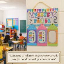 TendenciaAñoranza Letrero Escolar Con Pases De Salida Niños Y Niñas Pases De SalidaCalidad premium - 1 - Ver 2