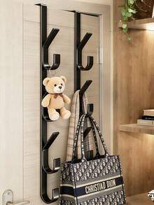 1 Móc Treo Cửa Đa Năng - Thiết kế thẳng, dùng để treo áo khoác, khăn tắm cho cửa phòng tắm, tiết kiệm không gian, không cần khoan, phù hợp cho phòng ngủ, phòng tắm, nhà để xe, phòng giặt, nhà nghỉ, nhà bếp, khách sạn (Giao hàng ngẫu nhiên) - móc dọc - Xem 2