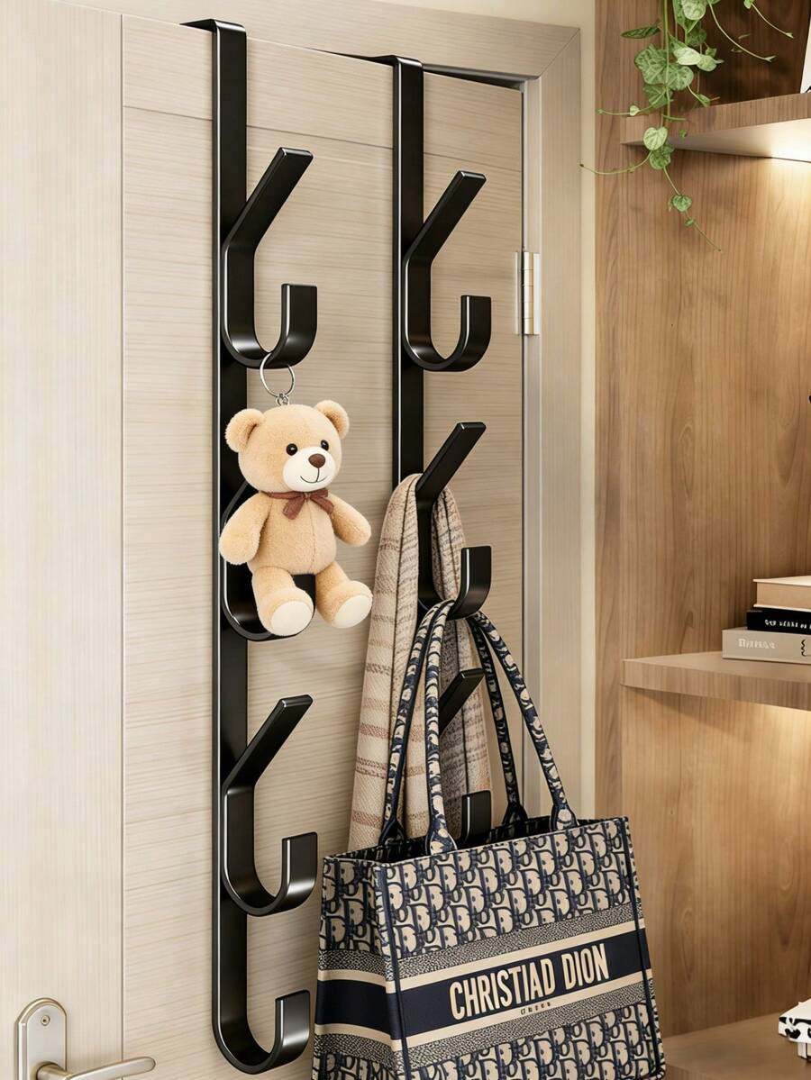 1 Móc Treo Cửa Đa Năng - Thiết kế thẳng, dùng để treo áo khoác, khăn tắm cho cửa phòng tắm, tiết kiệm không gian, không cần khoan, phù hợp cho phòng ngủ, phòng tắm, nhà để xe, phòng giặt, nhà nghỉ, nhà bếp, khách sạn (Giao hàng ngẫu nhiên)