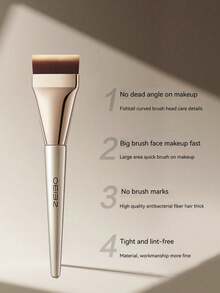 OEIEZ 平头粉底刷，韩式粉底刷，高级面部粉底刷（香槟色），粉底刷，遮瑕刷，腮红刷，修容刷，腮红刷，古铜粉刷，散粉刷，粉底刷，腮红刷 - 彩色 - 查看 5