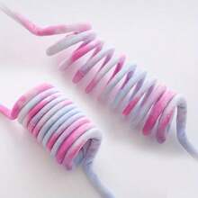 Self-Entertaining Cat Toy, Hanging Spring Plush Rabbit Ball Cat Toy - Multicolor - View 7