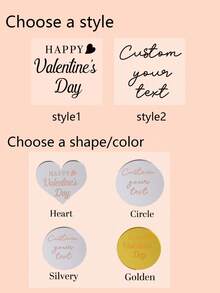 Personalized Cake Topper For Restaurants, Custom Acrylic Round Drink Topper For Wedding Decor, Personalized Cake Topper, Customizable Text Birthday Cake Decoration, Customized, Valentine's Day, Stylish Custom Design, Family, Father, Mother - Style a - View 3
