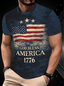 Áo thun polyester thoáng khí in 3D, kiểu dáng thường ngày, cổ tròn, tay ngắn. - trắng - Xem 1