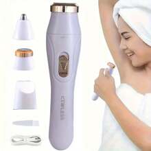 3-In-1 Electric Shaver, Multi-Head Shaver, Portable Shaver, Underarm Hair Remover, Eyebrow Trimmer, Shaver And Nose Hair Trimmer, Multi-Functional - Multicolor - View 4