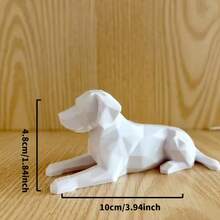 1pc Lifelike Sleeping Labrador Statue, Suitable For Desktop Display, Living Room, Bedroom, Office Decor, Gift For Dog Lovers - Multicolor - View 3