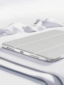 IPad Case For 2025 (A16) 11-Inch & 2022 10th Generation 10.9 Inch - Clear Transparent Back, TPU Bumper Cover With Pencil Holder & Auto Sleep/Wake,Silver - Silver - View 8