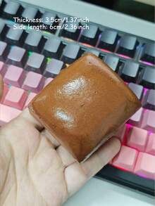 1pc Super Soft Butter Toast Squishy Stress Relief Squeeze Toy - Perfect Gift For Birthday, Holiday, Christmas, Halloween