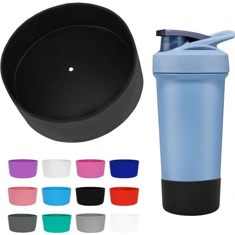 Silicone Shaker Bottle Boot Strada, Anti - Slip Protective Sleeve Shaker Cup, Protects Strada Flip/Strada Twist/Strada Sleek Stainless Steel Bottles, 24/25/28OZ, Black - 白色 - 查看 1