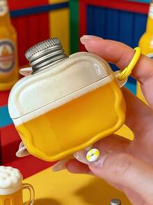 Creative Beer Can With 3D Bottle Cap Design Protective Case Compatible With Apple Charging Case, Scratch-Resistant And Anti-Drop - Clear - View 12