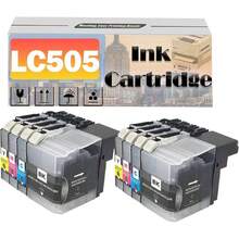 LC505 LC509 LC 505 509 Cartuchos De Tinta Compatibles para Brother DCP-J100 DCP-J105 Impresoras MFC-J200 2 Set,37543650 - Multicolor - Ver 1