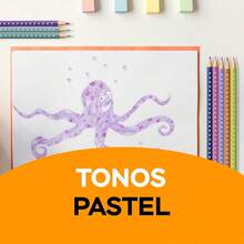 BIC, Lápices de Colores, BIC Kids Pastel, Hechos de Resina, No se Astillan, Fácil de Sacar Punta, Ideales para Dibujar y Colorear en la Escuela, 12 Colores Suaves + 2 Gratis - por defecto - Ver 2