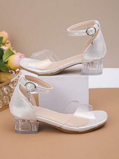 Crystal Heel Sandals, A Must-Have For All Four Seasons In 2025, Are Suitable For Girls Aged 6 To 18. The Buttons Are Easy To Remove, And The Soft Soles Fit Your Feet Perfectly. They Are Ideal For School, Daily Life, Performances, And Red Carpets!