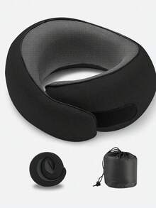 U-Shaped Neck Pillow, Portable Detachable Outdoor Airplane Travel Pillow Set, Memory Foam Neck Pillow, Snail Neck Pillow, Travel Pillow, Neck Pillow, 360° Travel Neck Pillow - Multicolor - View 8