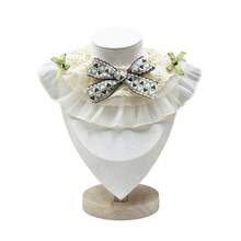 Cute Bowknot Princess Lolita Pet Bib Retro Pastoral Style Dog Bandana Collar Scarf - Mint Green - View 14