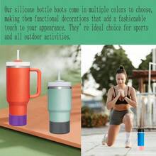 Silicone Bottle Boot Bottle 24 Oz 32 Oz 40 Oz, Anti - Slip Protective Sleeve , Twist, And Flip Stainless Steel Bottles - 一切 - 查看 7