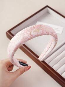 1 chiếc dây buộc tóc bằng mút in họa tiết thời trang, băng đô tóc nữ, dây buộc tóc, khăn rửa mặt, đồ trang trí, đồ phối hợp, đồ đi nghỉ mát - Nhiều màu - Xem 13