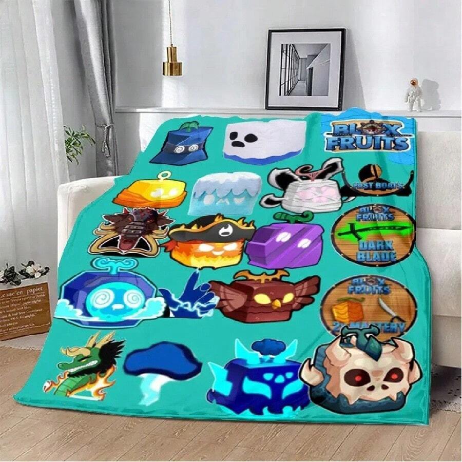 Jack  Sally Flannel Throw Blanket  Warm  Comfortable Nightmare Before Christmas Design Purple  Black.Jpg - 白色 - 查看 1