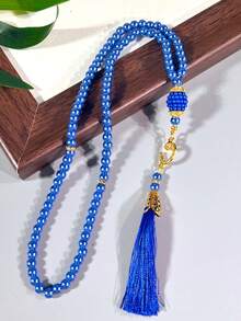 1串/12串伊斯兰念珠，99颗玻璃仿珍珠珠，适用于穆斯林祈祷和阿拉伯赞美手链，穆斯林念珠计数器 - 彩色 - 查看 20