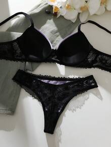 1 Set Lace Sexy Push-Up Bra