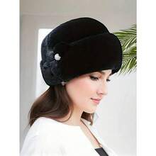Cozy Knit Winter Hat With Earmuffs For Women - Thick, Warm & Windproof, Solid Color, Hand-Washable - Perfect For Fall/Winter Outdoor Activities Halloween - 彩色 - 查看 3